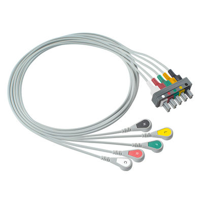 Leadwire destacável do ECG do IEC da pressão de 5 ligações da Philips M1633A M1625A M1621A 989803104571