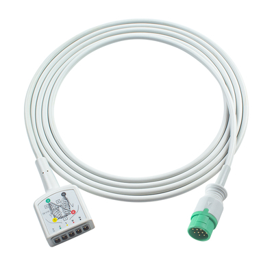 Cabo tronco ECG AAMI 3 derivações 130cm 12 pinos tipo VS
